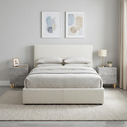 Bedside Table 2 pcs Concrete Grey 43 x 34.5 x 48 cm