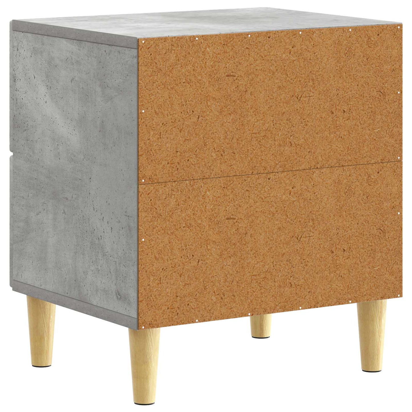 Bedside Table 2 pcs Concrete Grey 43 x 34.5 x 48 cm