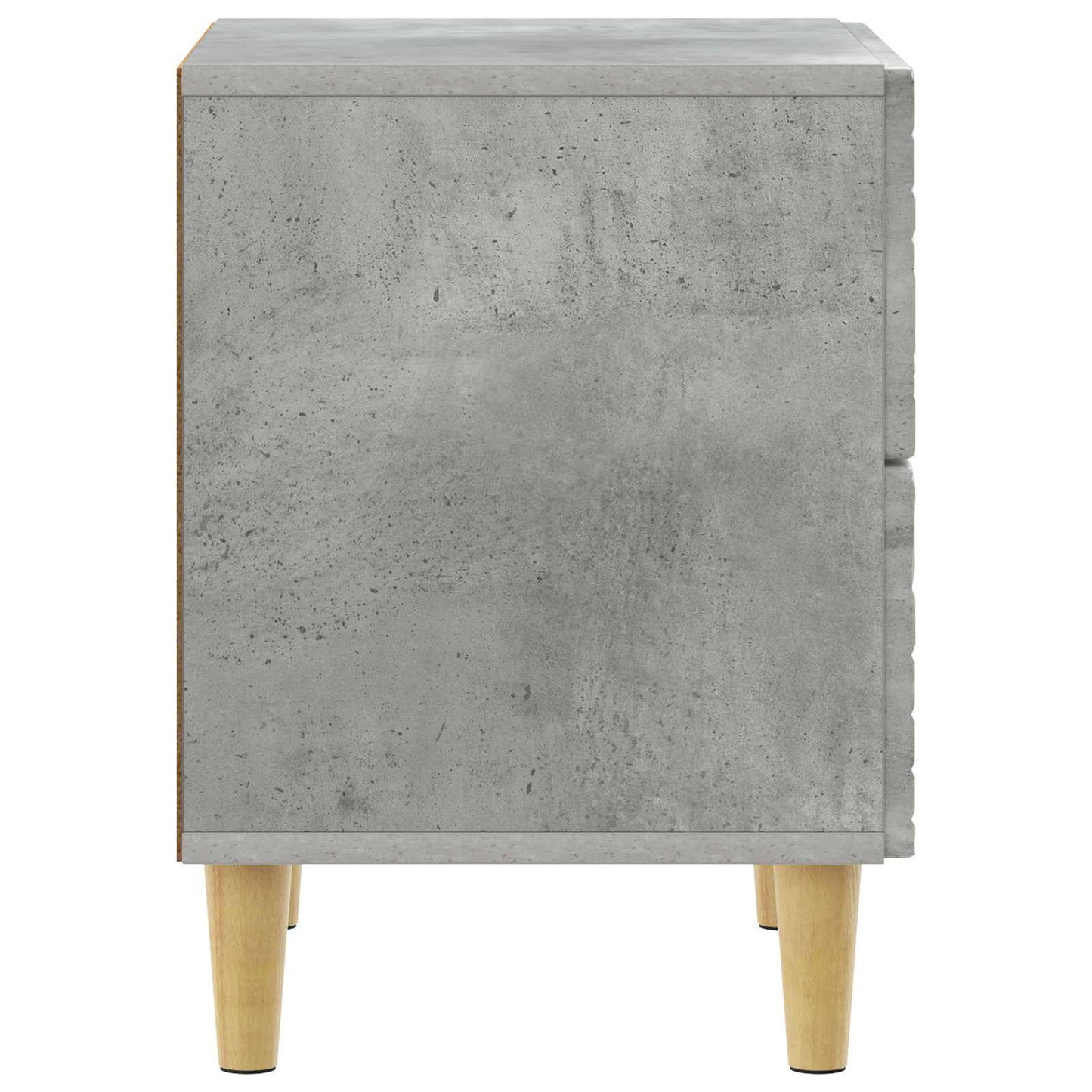 Bedside Table 2 pcs Concrete Grey 43 x 34.5 x 48 cm