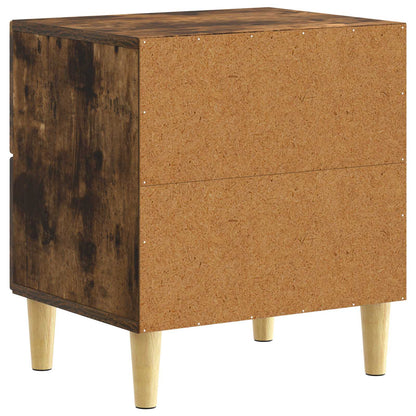 Bedside Table Smoked Oak 43 x 34.5 x 48 cm Engineered Wood