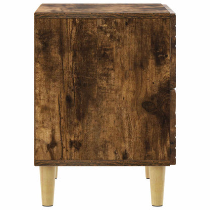 Bedside Table Smoked Oak 43 x 34.5 x 48 cm Engineered Wood