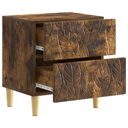 Bedside Table 2 pcs Smoked Oak 43 x 34.5 x 48 cm
