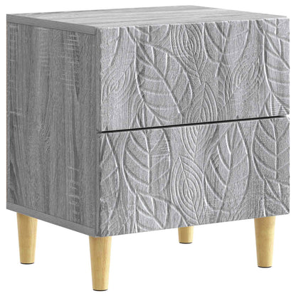 Bedside Table 2 pcs Grey Sonoma 43 x 34.5 x 48 cm
