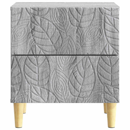 Bedside Table 2 pcs Grey Sonoma 43 x 34.5 x 48 cm