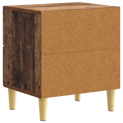 Bedside Table Old Wood 43 x 34.5 x 48 cm Engineered Wood