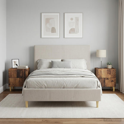 Bedside Table 2 pcs Old Wood 43 x 34.5 x 48 cm Engineered Wood
