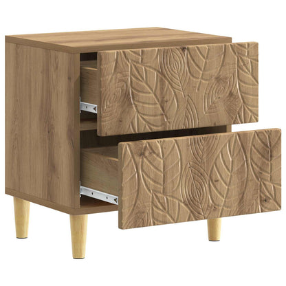 Bedside Table Artisan Oak 43 x 34.5 x 48 cm Engineered Wood