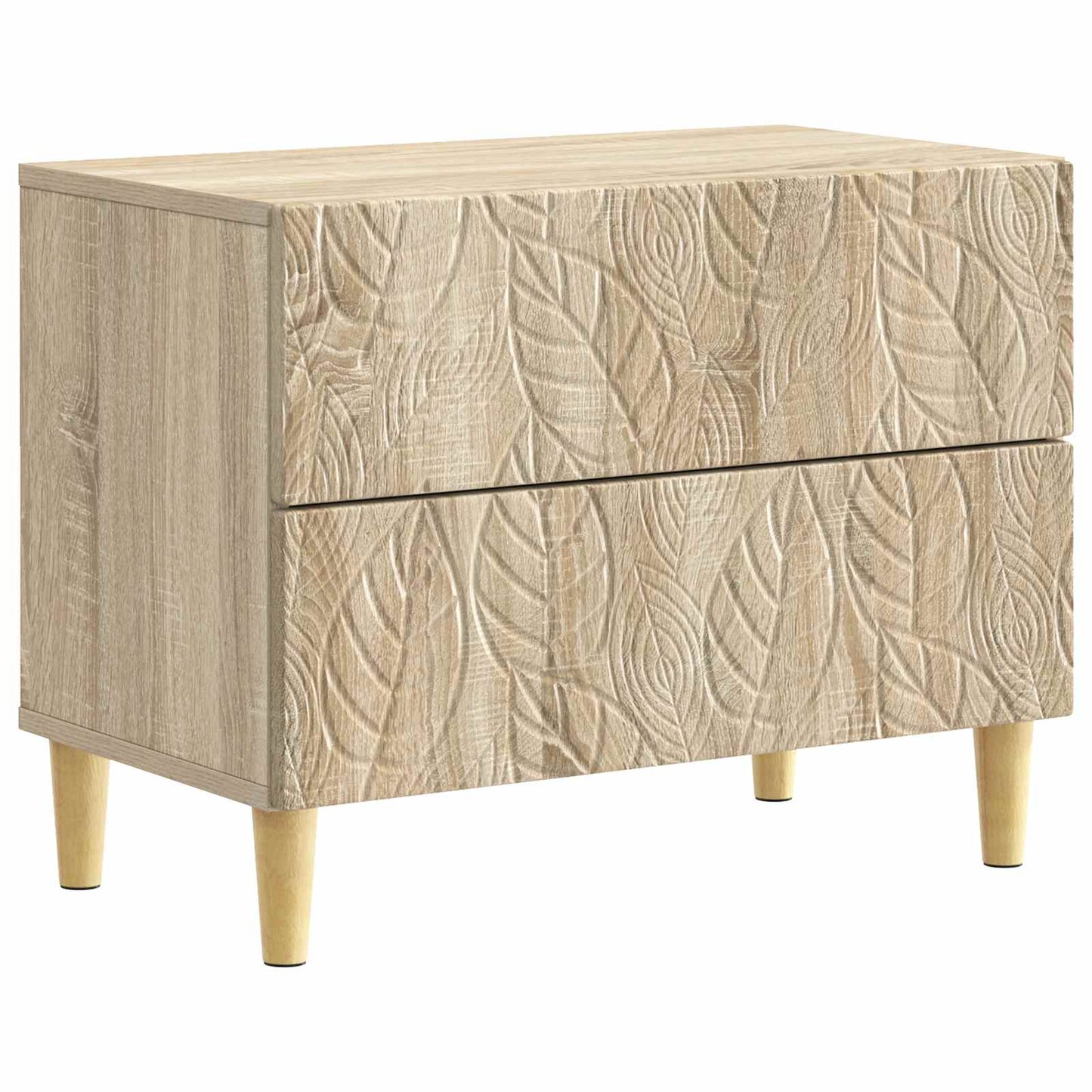 Bedside Table Sonoma Oak 62 x 34.5 x 48 cm Engineered Wood