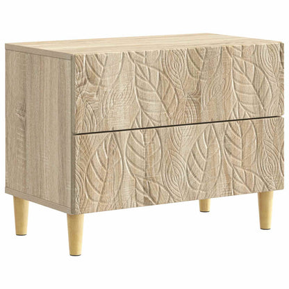 Bedside Table Sonoma Oak 62 x 34.5 x 48 cm Engineered Wood