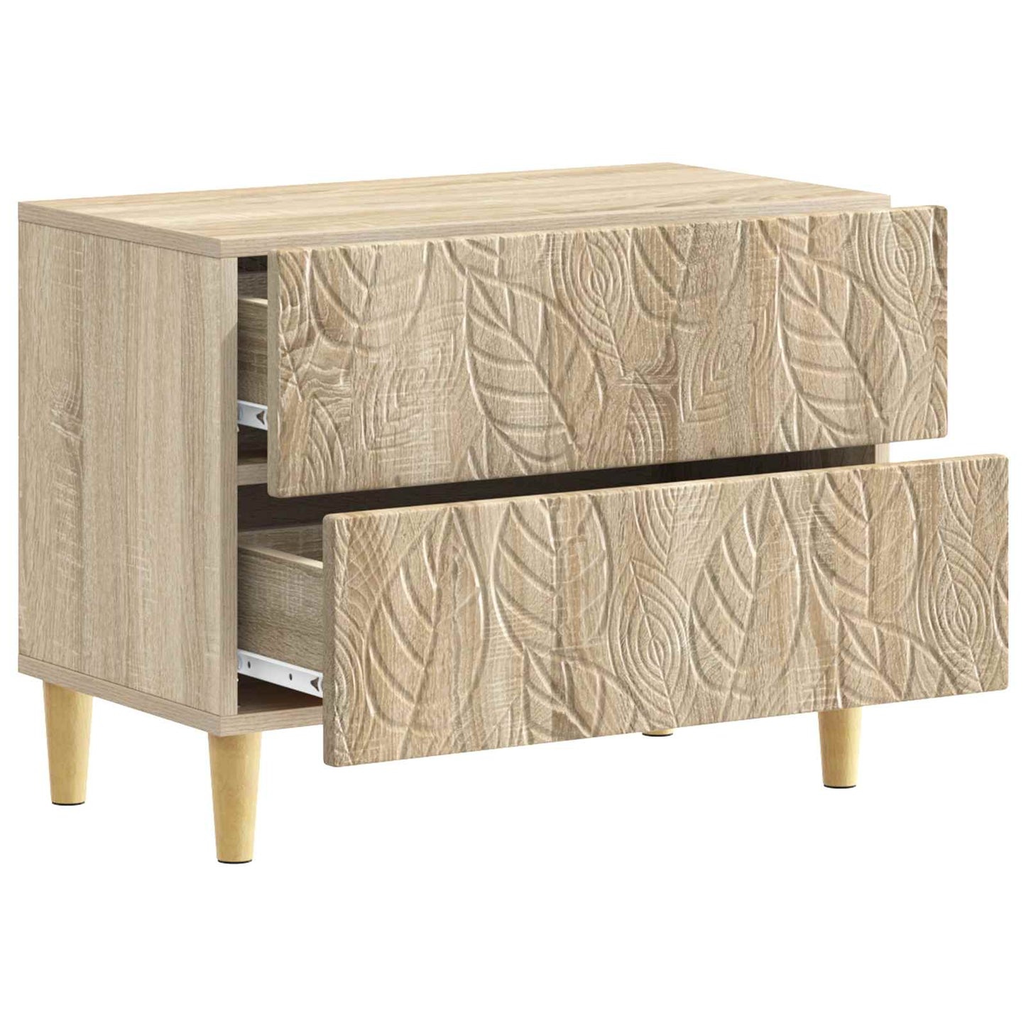 Bedside Table Sonoma Oak 62 x 34.5 x 48 cm Engineered Wood