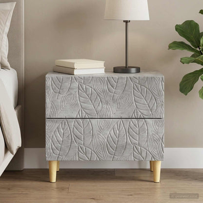 Bedside Table Concrete Grey 62 x 34.5 x 48 cm Engineered Wood
