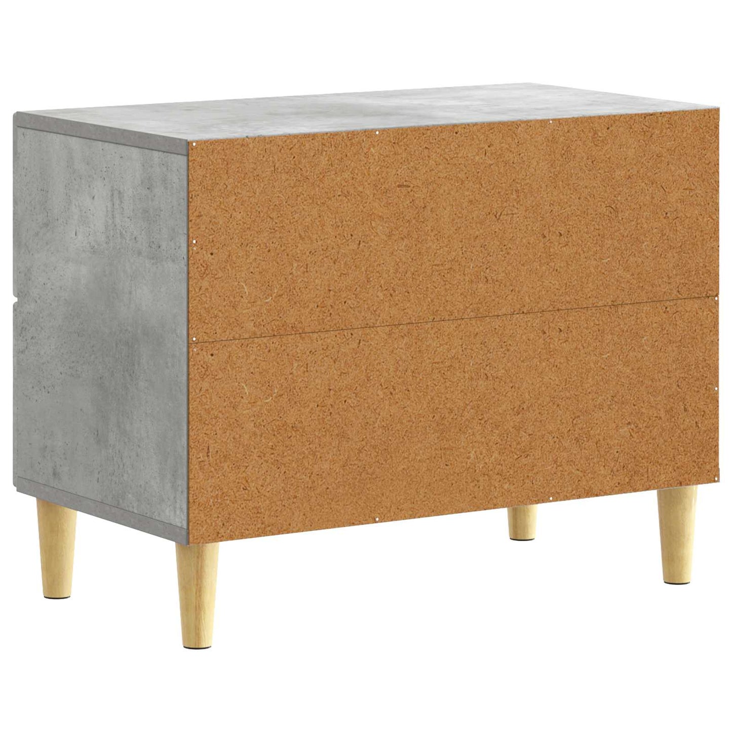 Bedside Table Concrete Grey 62 x 34.5 x 48 cm Engineered Wood