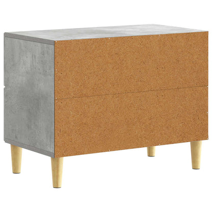 Bedside Table Concrete Grey 62 x 34.5 x 48 cm Engineered Wood