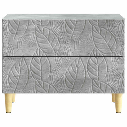 Bedside Table Concrete Grey 62 x 34.5 x 48 cm Engineered Wood
