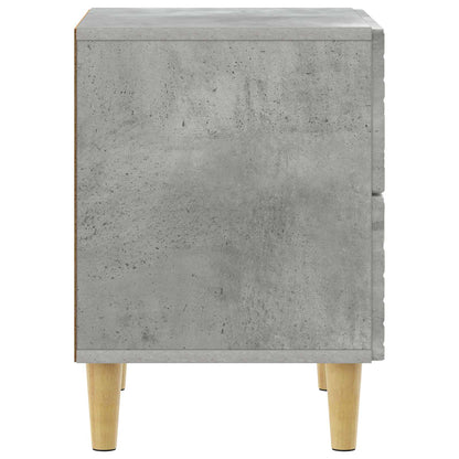 Bedside Table Concrete Grey 62 x 34.5 x 48 cm Engineered Wood