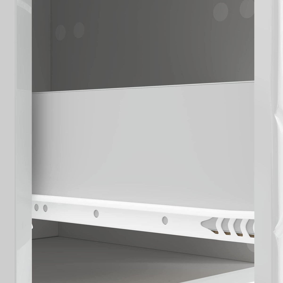 Bedside Table High Gloss White 62 x 34.5 x 48 cm