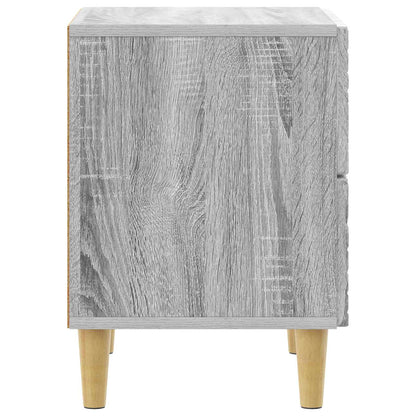 Bedside Table Grey Sonoma 62 x 34.5 x 48 cm Engineered Wood