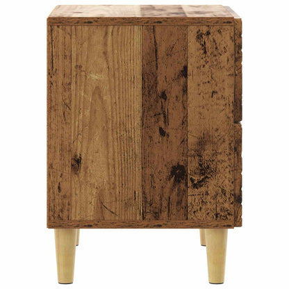 Bedside Table Old Wood 62 x 34.5 x 48 cm Engineered Wood