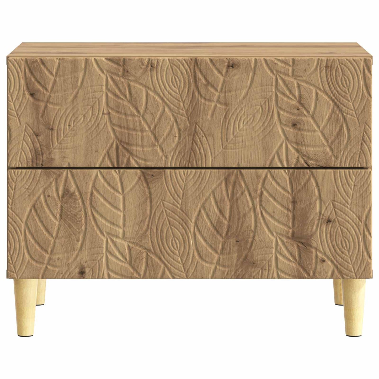 Bedside Table Artisan Oak 62 x 34.5 x 48 cm Engineered Wood
