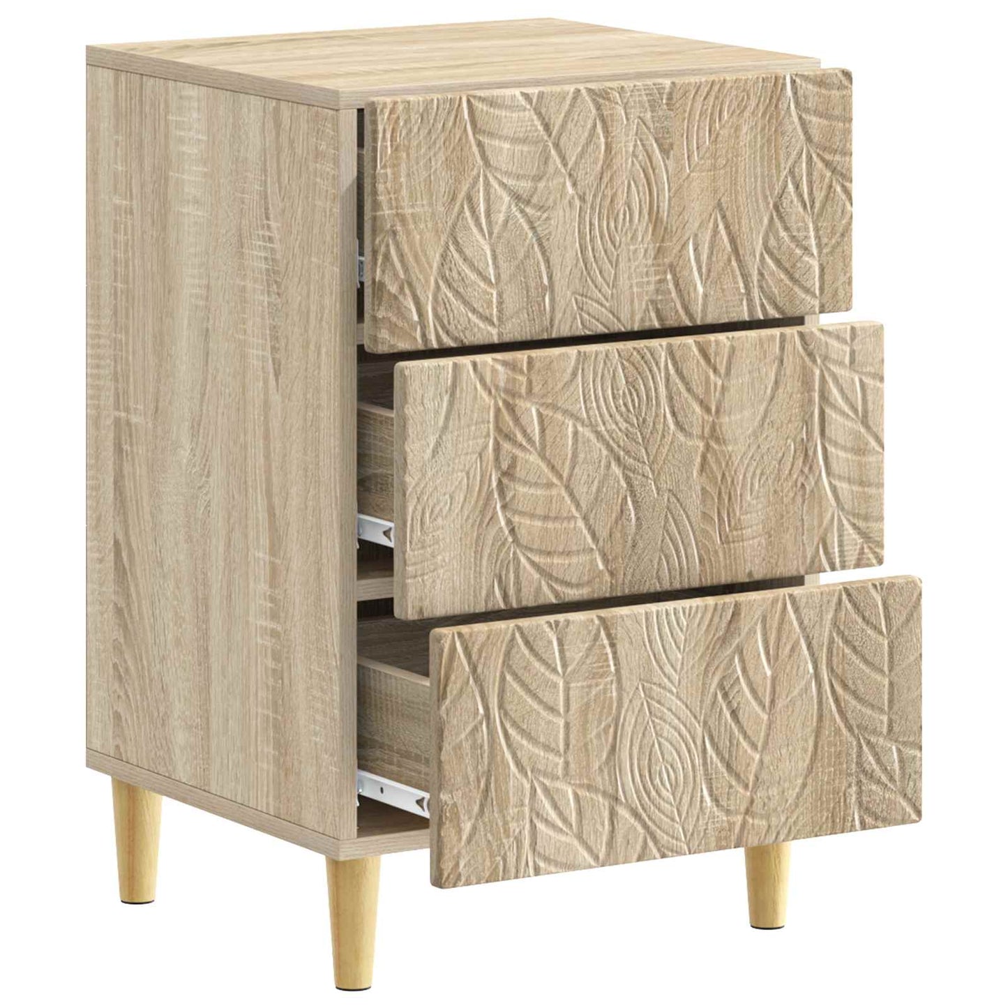 Bedside Table Sonoma Oak 43 x 39.5 x 66.5 cm Engineered Wood