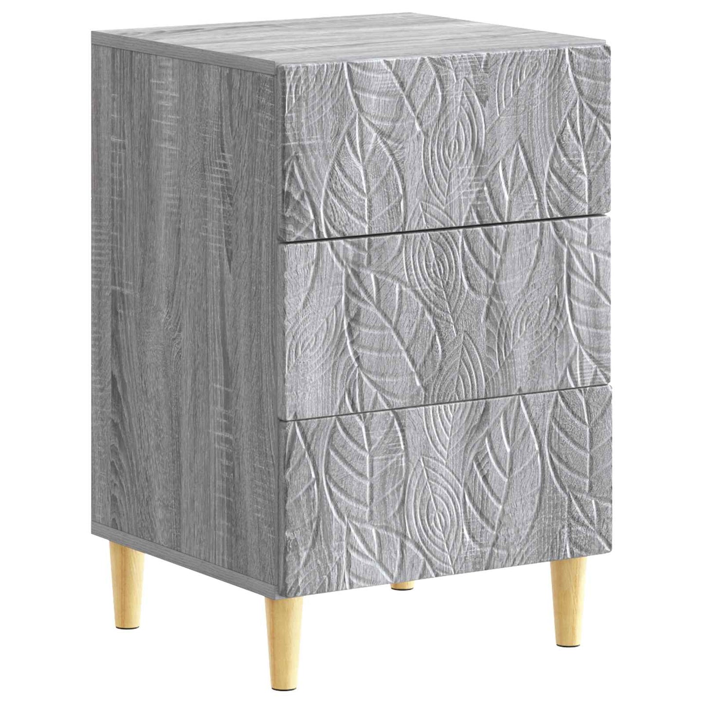 Bedside Table Grey Sonoma 43 x 39.5 x 66.5 cm Engineered Wood