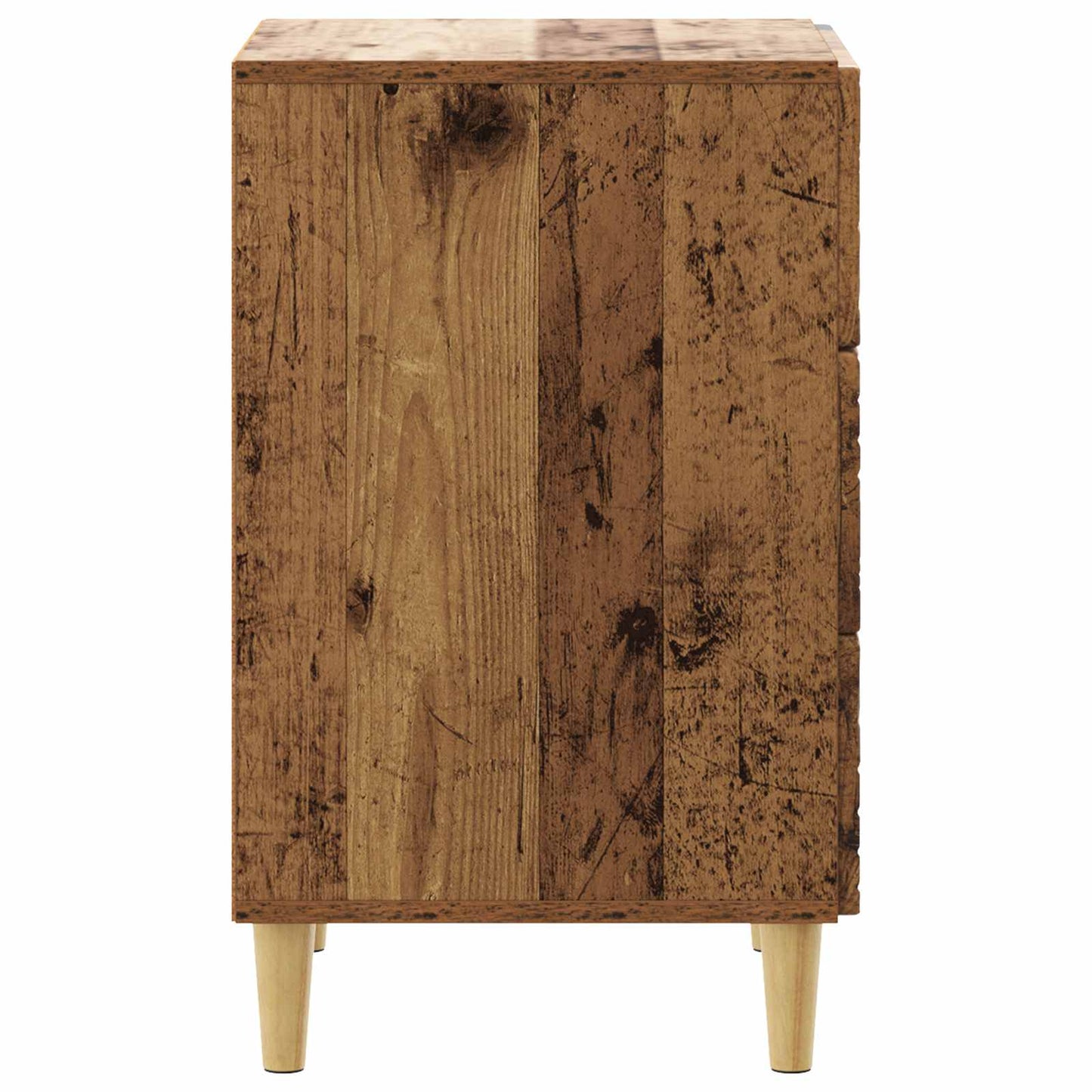 Bedside Table Old Wood 43 x 39.5 x 66.5 cm Engineered Wood