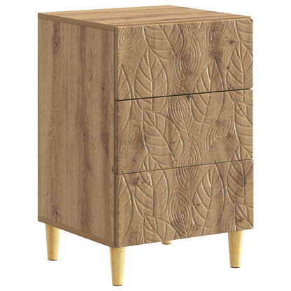 Bedside Table Artisan Oak 43 x 39.5 x 66.5 cm Engineered Wood