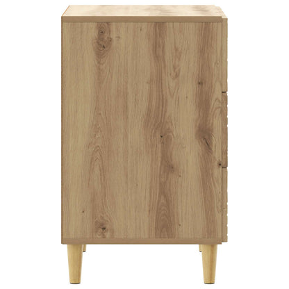 Bedside Table Artisan Oak 43 x 39.5 x 66.5 cm Engineered Wood