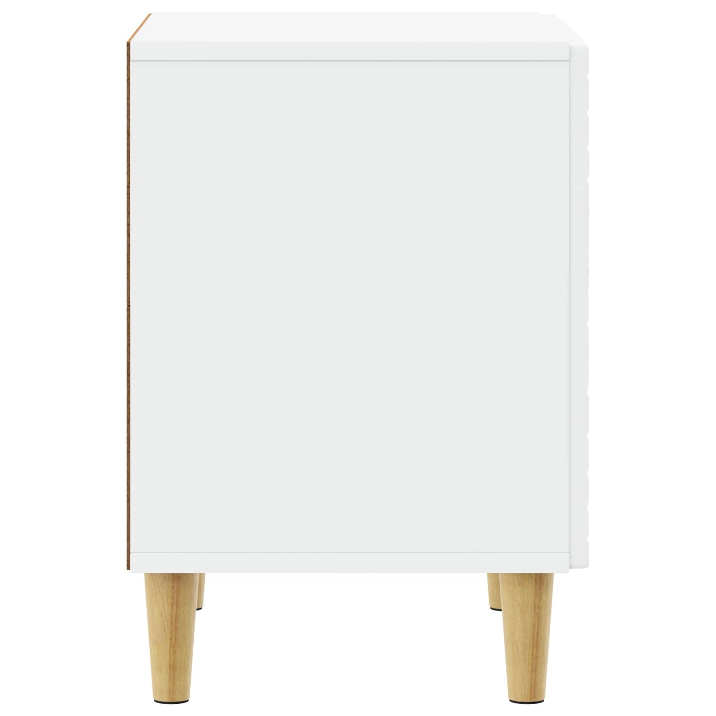 Bedside Table 2 pcs White 43 x 34.5 x 50 cm Engineered Wood