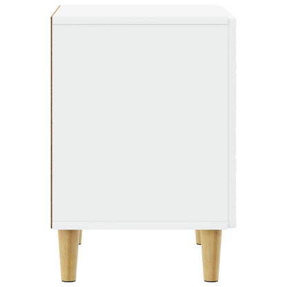 Bedside Table 2 pcs White 43 x 34.5 x 50 cm Engineered Wood