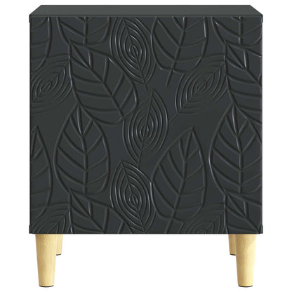Bedside Table 2 pcs Black 43 x 34.5 x 50 cm Engineered Wood