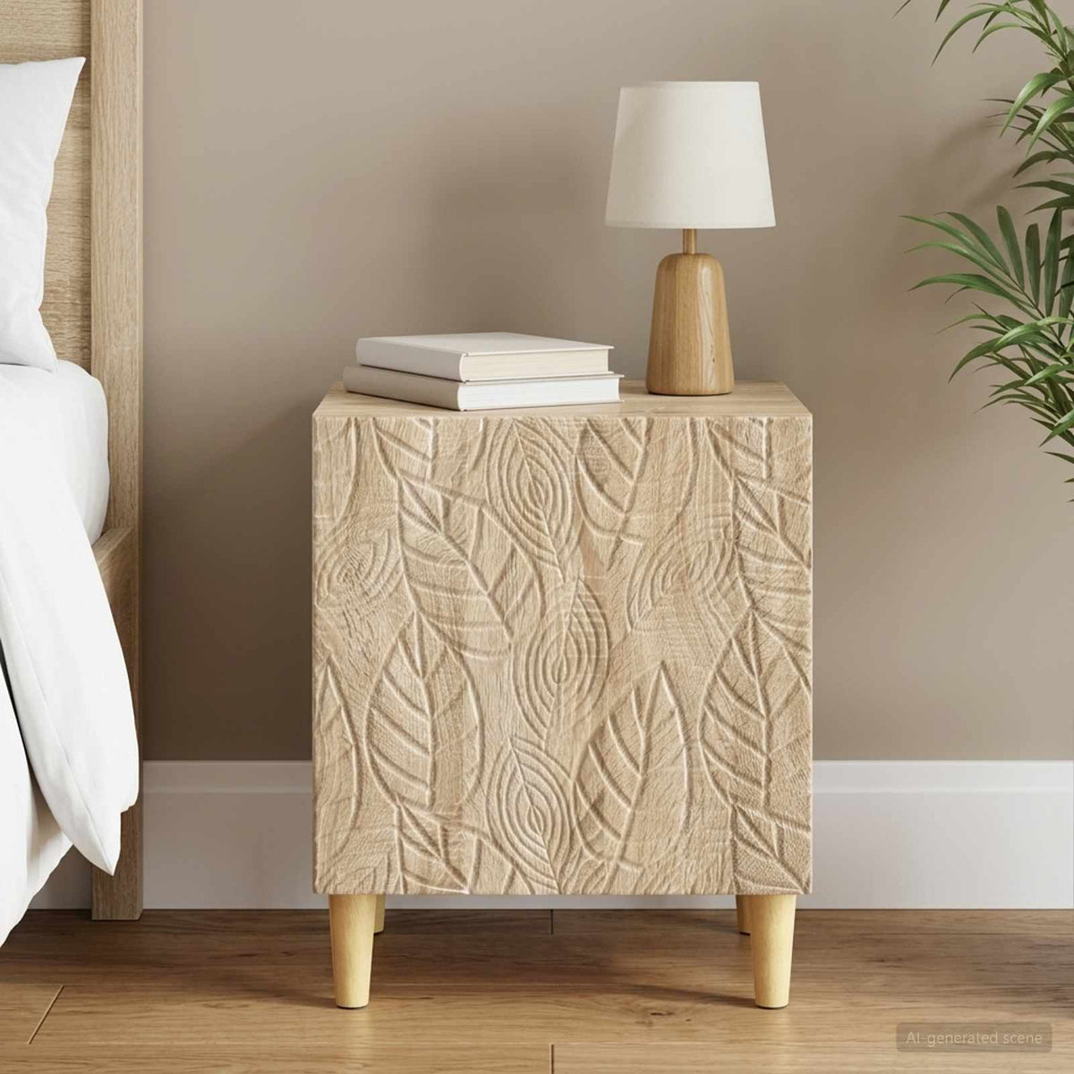 Bedside Table Sonoma Oak 43 x 34.5 x 50 cm Engineered Wood