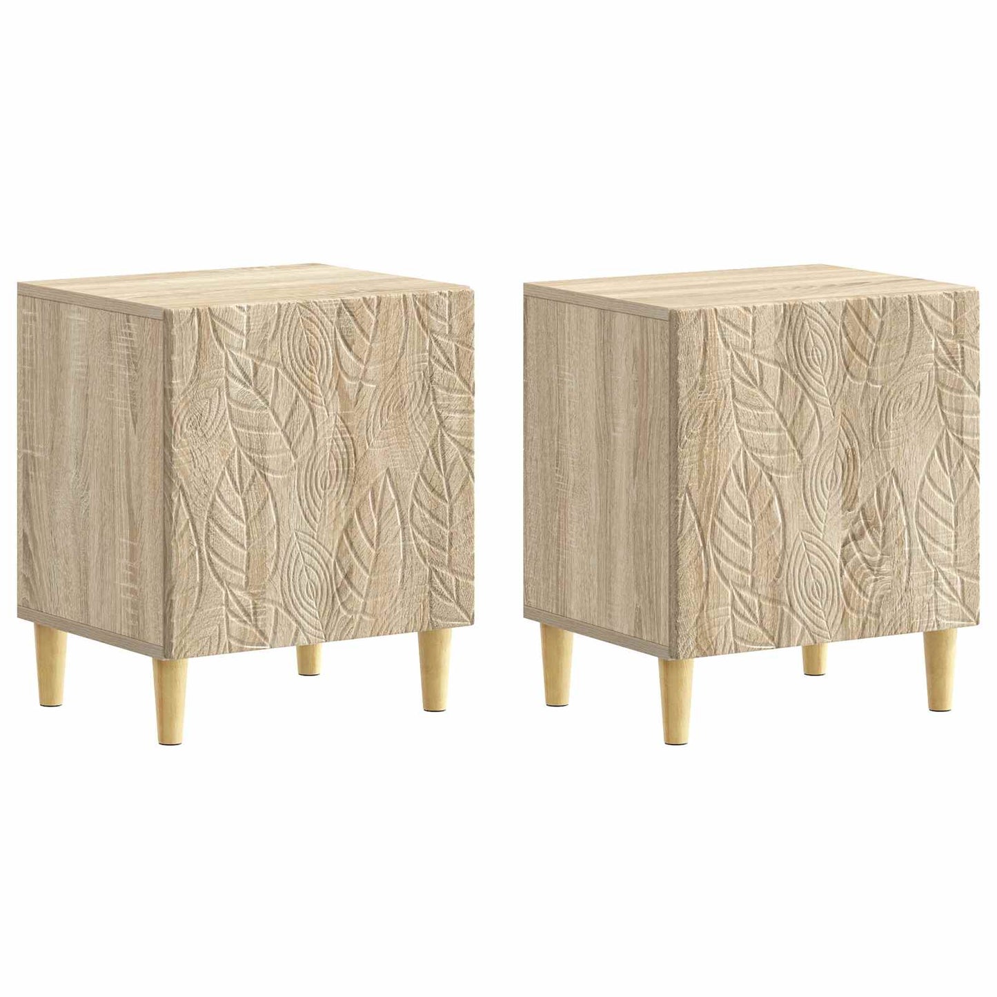 Bedside Table 2 pcs Sonoma Oak 43 x 34.5 x 50 cm