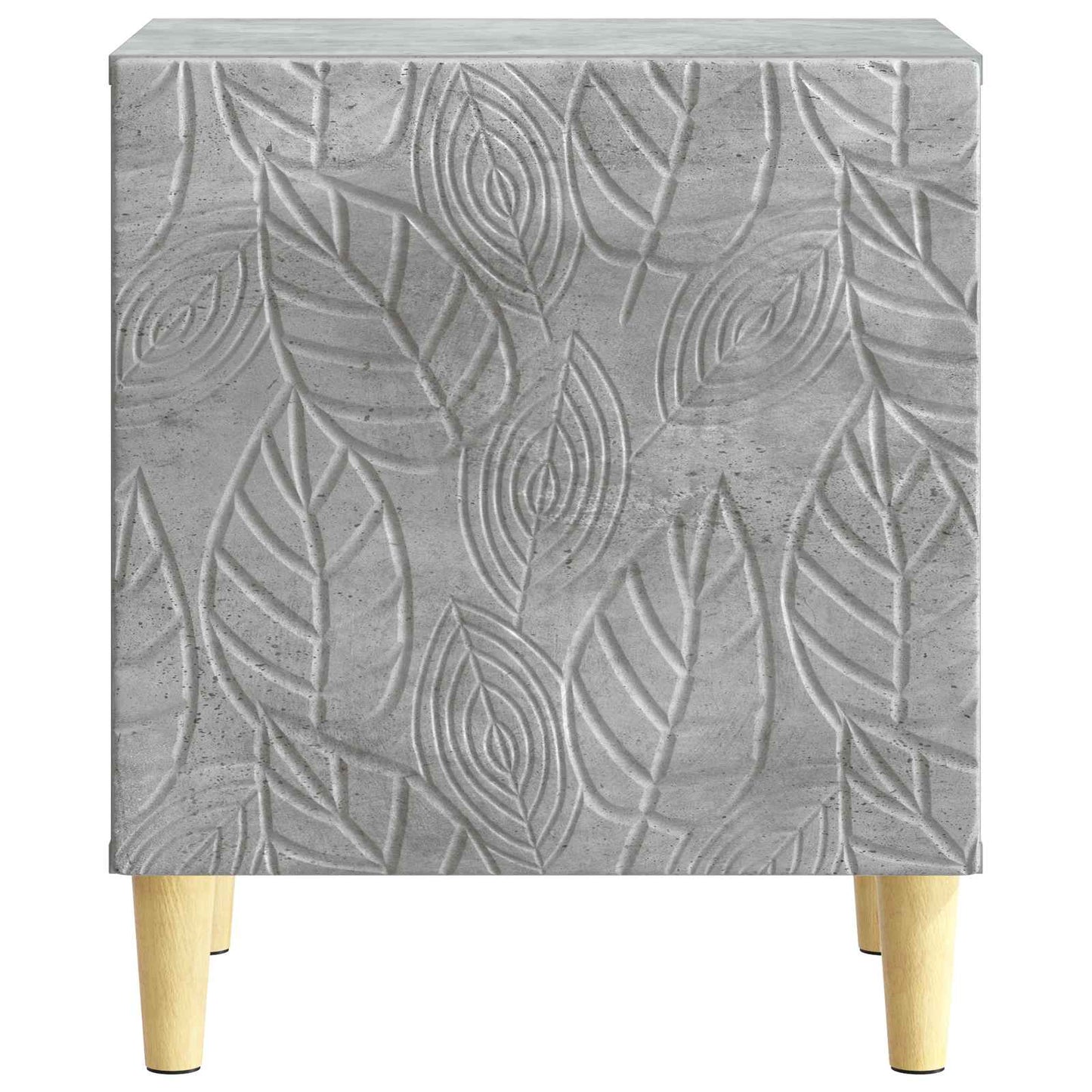Bedside Table Concrete Grey 43 x 34.5 x 50 cm Engineered Wood