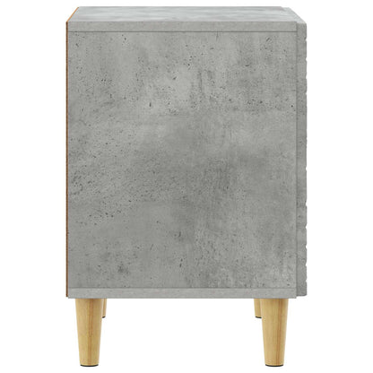 Bedside Table Concrete Grey 43 x 34.5 x 50 cm Engineered Wood