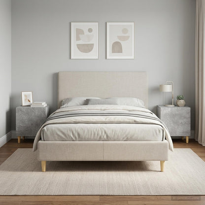 Bedside Table 2 pcs Concrete Grey 43 x 34.5 x 50 cm