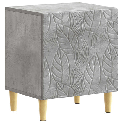 Bedside Table 2 pcs Concrete Grey 43 x 34.5 x 50 cm