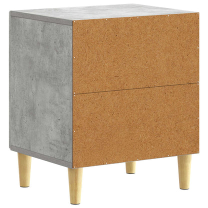 Bedside Table 2 pcs Concrete Grey 43 x 34.5 x 50 cm
