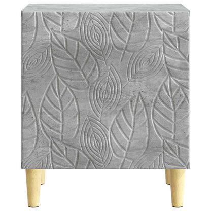 Bedside Table 2 pcs Concrete Grey 43 x 34.5 x 50 cm