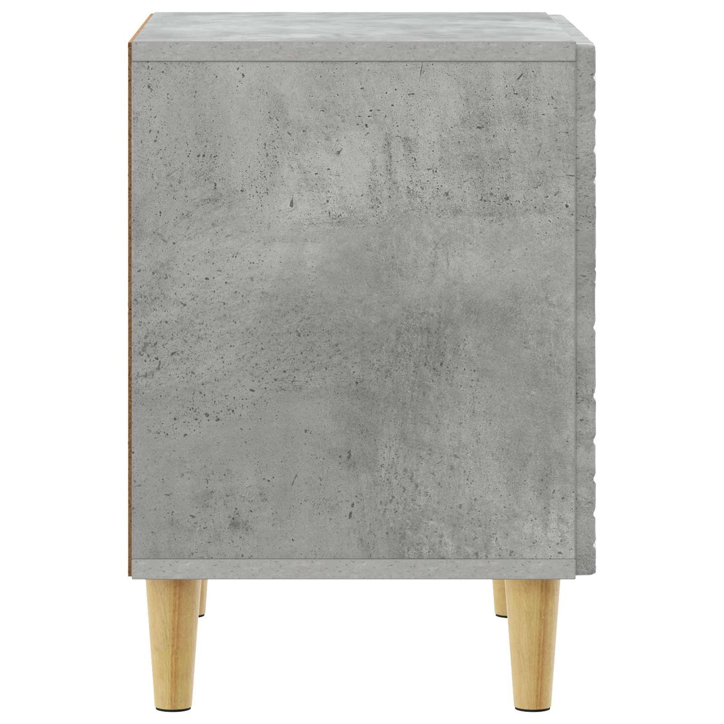 Bedside Table 2 pcs Concrete Grey 43 x 34.5 x 50 cm