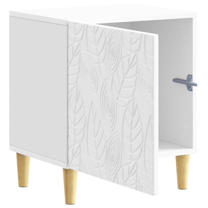 Bedside Table 2 pcs High Gloss White 43 x 34.5 x 50 cm