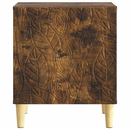 Bedside Table Smoked Oak 43 x 34.5 x 50 cm Engineered Wood