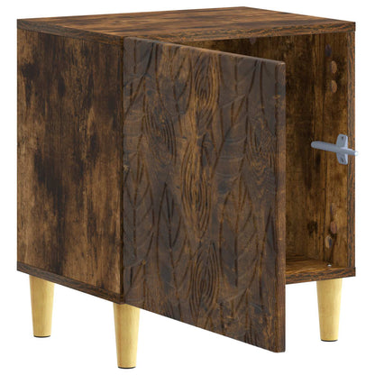 Bedside Table 2 pcs Smoked Oak 43 x 34.5 x 50 cm