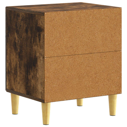Bedside Table 2 pcs Smoked Oak 43 x 34.5 x 50 cm
