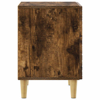 Bedside Table 2 pcs Smoked Oak 43 x 34.5 x 50 cm