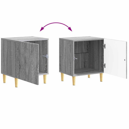 Bedside Table Grey Sonoma 43 x 34.5 x 50 cm Engineered Wood