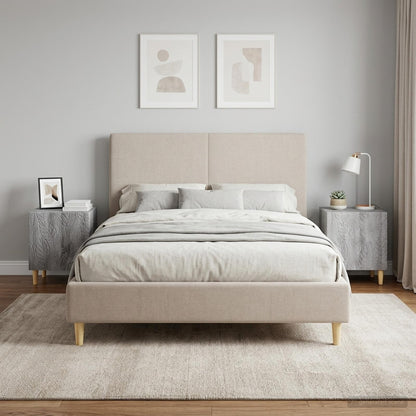 Bedside Table 2 pcs Grey Sonoma 43 x 34.5 x 50 cm