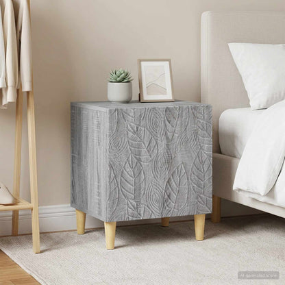 Bedside Table 2 pcs Grey Sonoma 43 x 34.5 x 50 cm