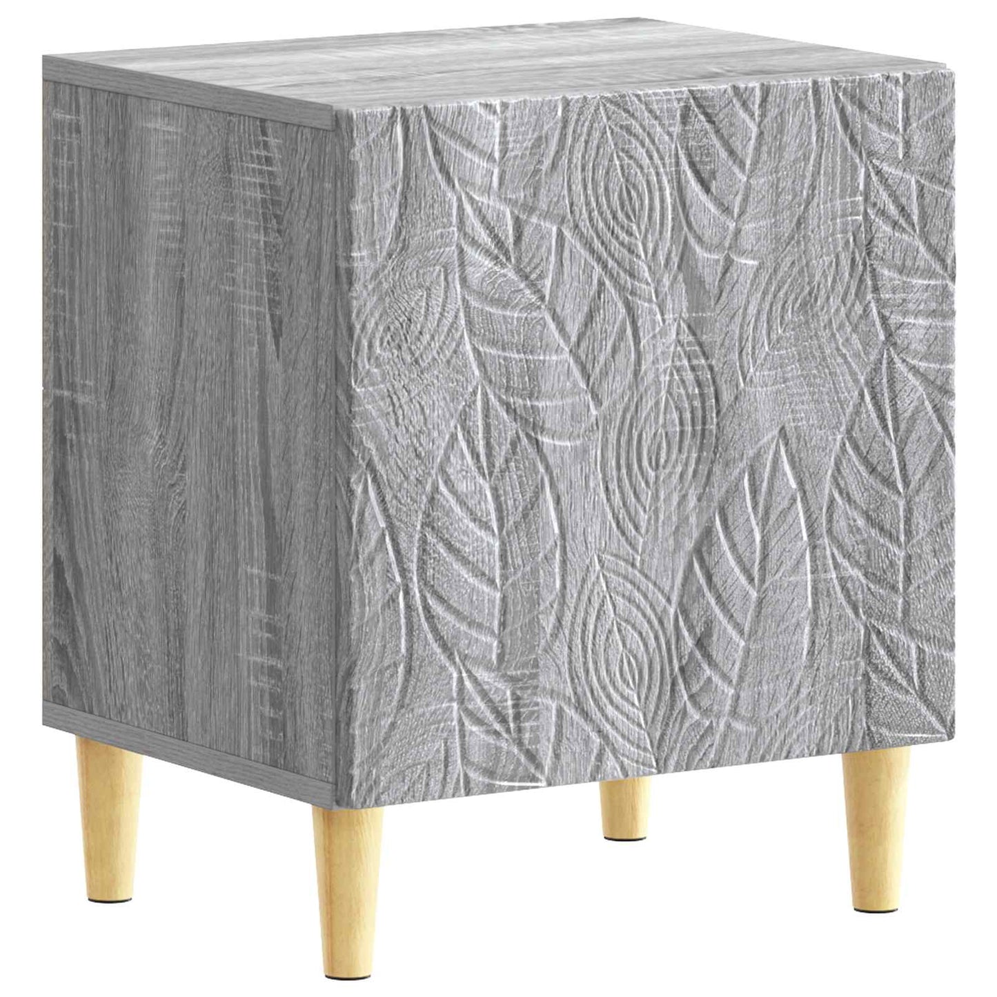 Bedside Table 2 pcs Grey Sonoma 43 x 34.5 x 50 cm