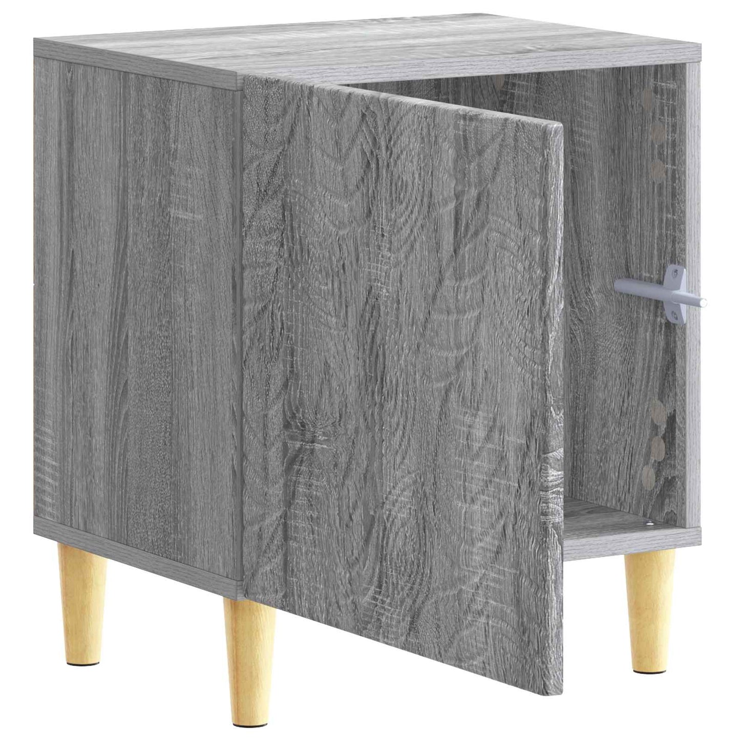 Bedside Table 2 pcs Grey Sonoma 43 x 34.5 x 50 cm